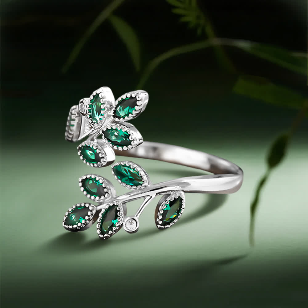Olivenorma Forest Majesty Leaf Ring - Adjustable - image 0