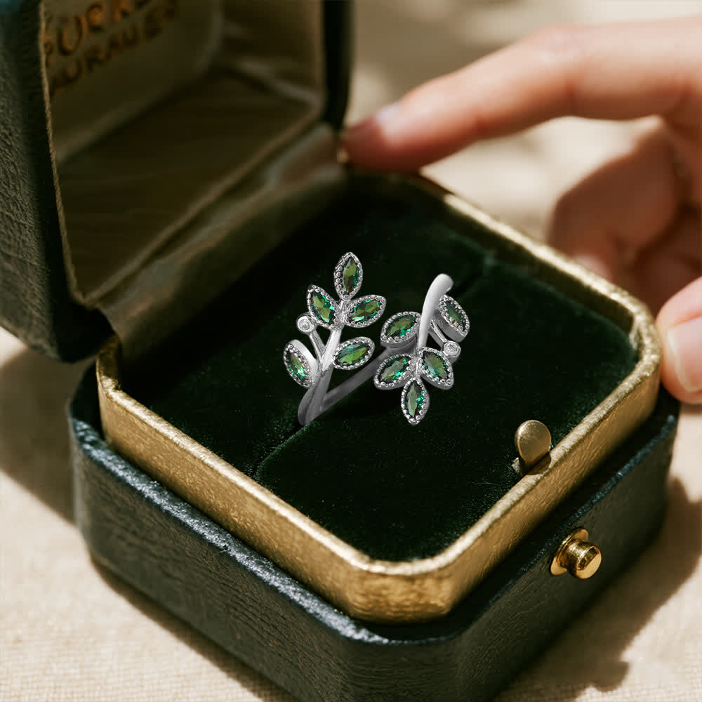 Olivenorma Forest Majesty Leaf Ring - image 7