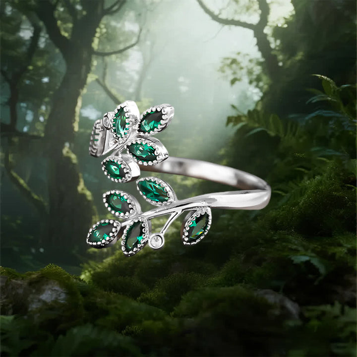 Olivenorma Forest Majesty Leaf Ring - image 3