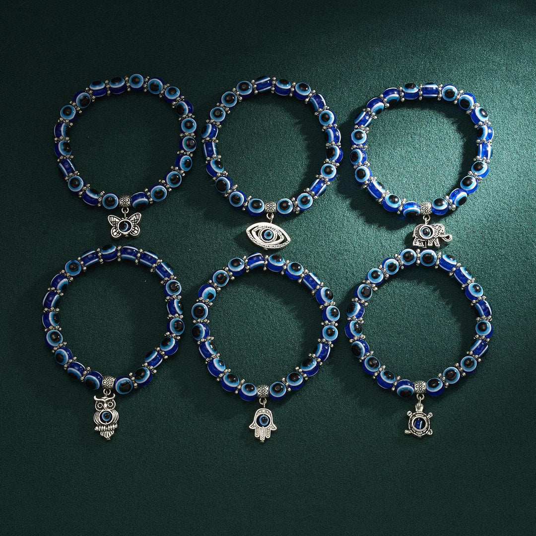 Olivenorma Double Guardians Evil Eye Animals Totem Beaded Bracelet - image 11