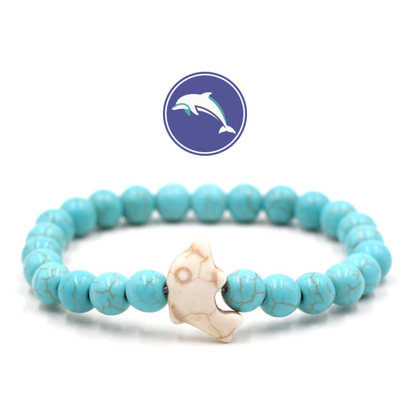 Olivenorma Dolphin's Whisper Gemstone Bracelet - Turquoise - image 0
