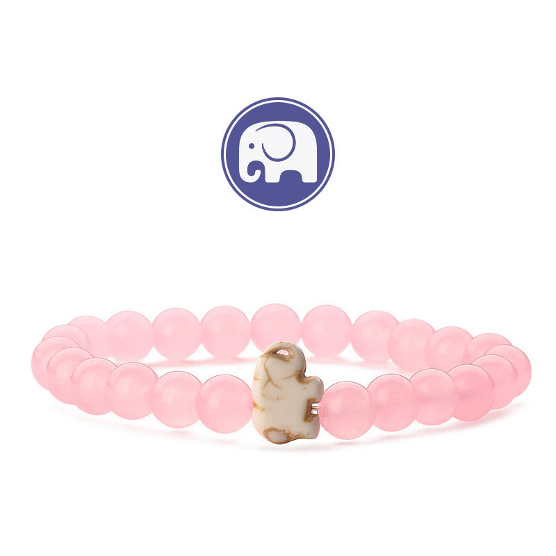 Olivenorma Elephant Wisdom Gemstone Bracelet - Pink Chaldecony - image 22