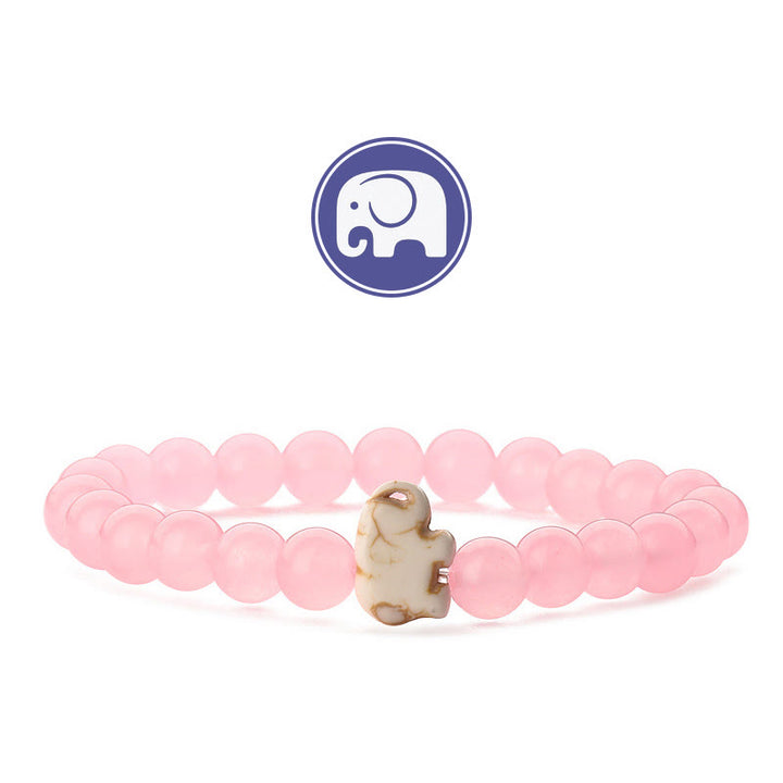 Olivenorma Elephant Wisdom Gemstone Bracelet - Pink Chaldecony - image 22