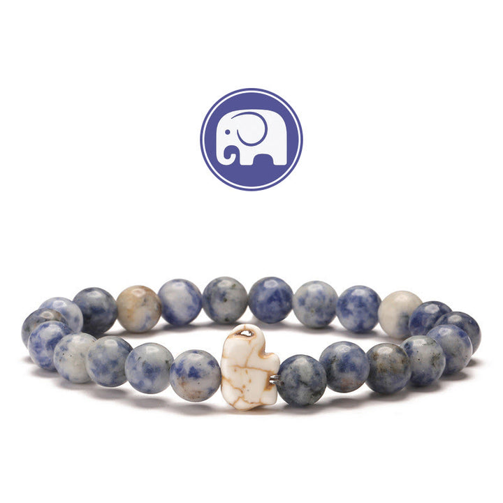Olivenorma Elephant Wisdom Gemstone Bracelet - Sodalite - image 6