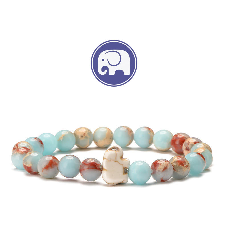 Olivenorma Elephant Wisdom Gemstone Bracelet - Agalmatolite - image 12