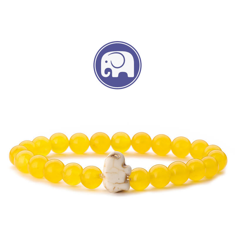 Olivenorma Elephant Wisdom Gemstone Bracelet - Yellow Chaldecony - image 20