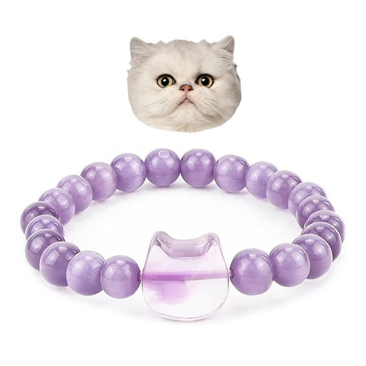Olivenorma Mystic Meow Charm Crystal Bracelet - Purple Jade - image 17