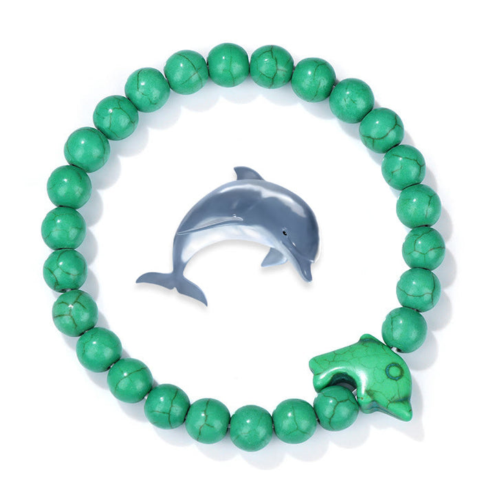 Olivenorma Dolphin Ocean Guardian Turquoise Bracelet - Green Turquoise - image 6