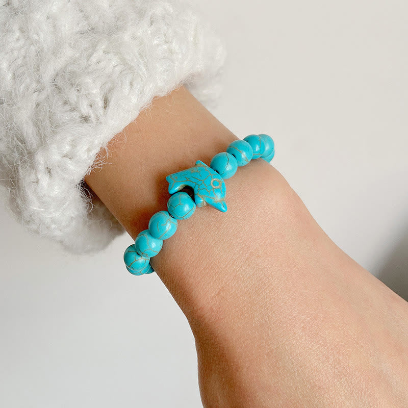 Olivenorma Dolphin Ocean Guardian Turquoise Bracelet - image 1