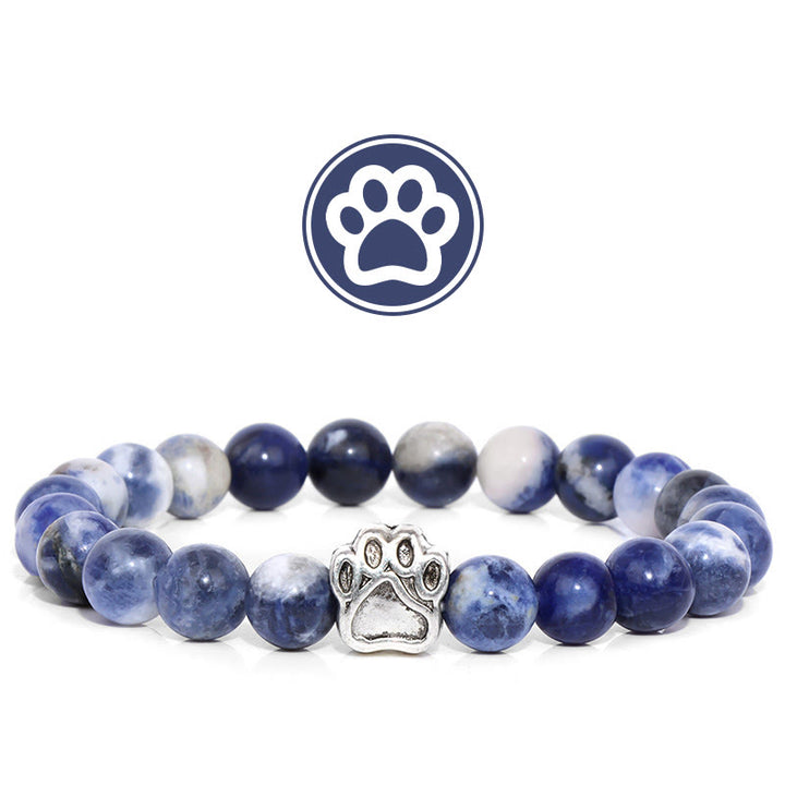 Olivenorma Furry Blessing Paw Gemstone Bracelet - Blue Sodalite - image 6