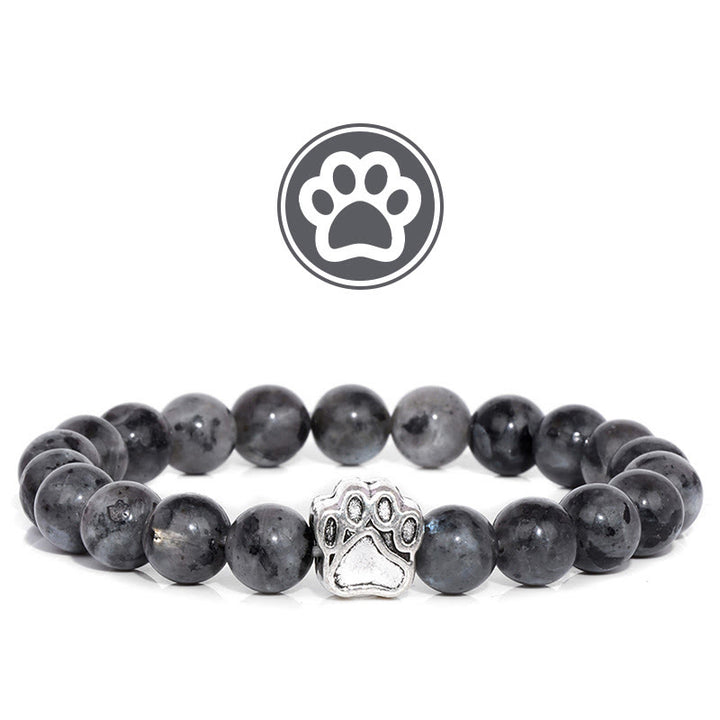 Olivenorma Furry Blessing Paw Gemstone Bracelet - Labradorite - image 4