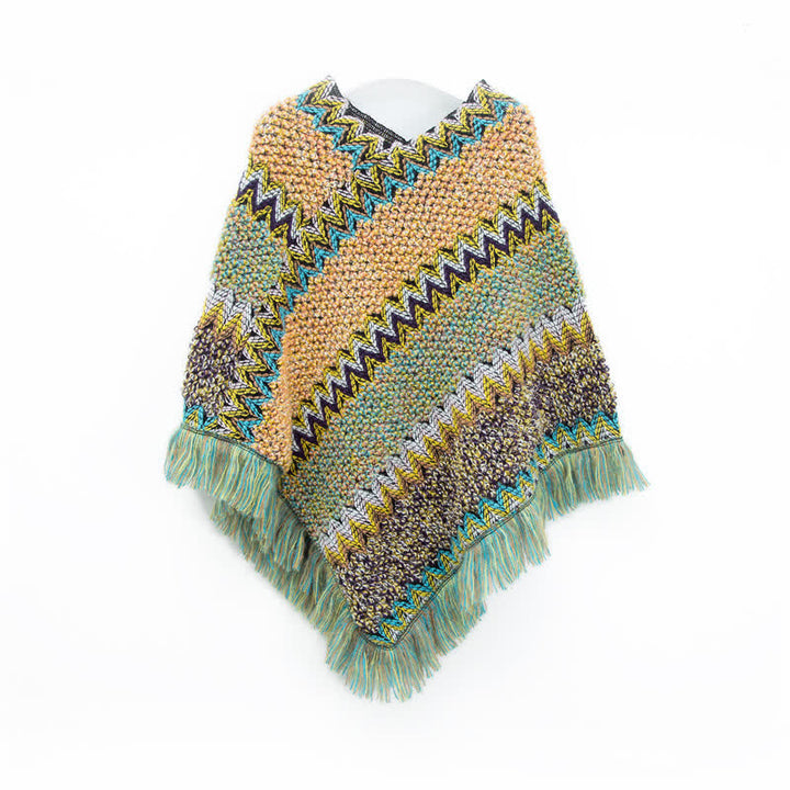 Olivenorma Boho Chic Fringe Wrap Shawl - Yellow Green - image 1