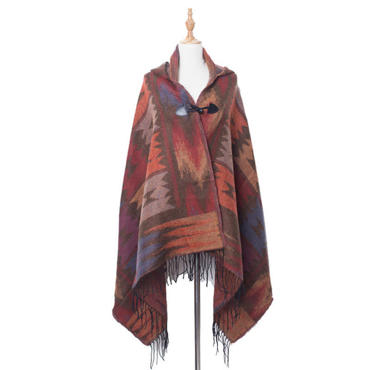Olivenorma Classic Tartan Blanket Scarf Shawl - Orange - image 10