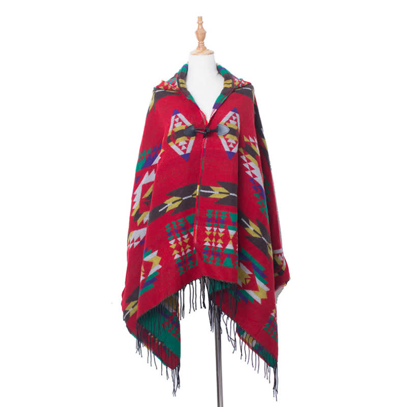 Olivenorma Classic Tartan Blanket Scarf Shawl - Red - image 1