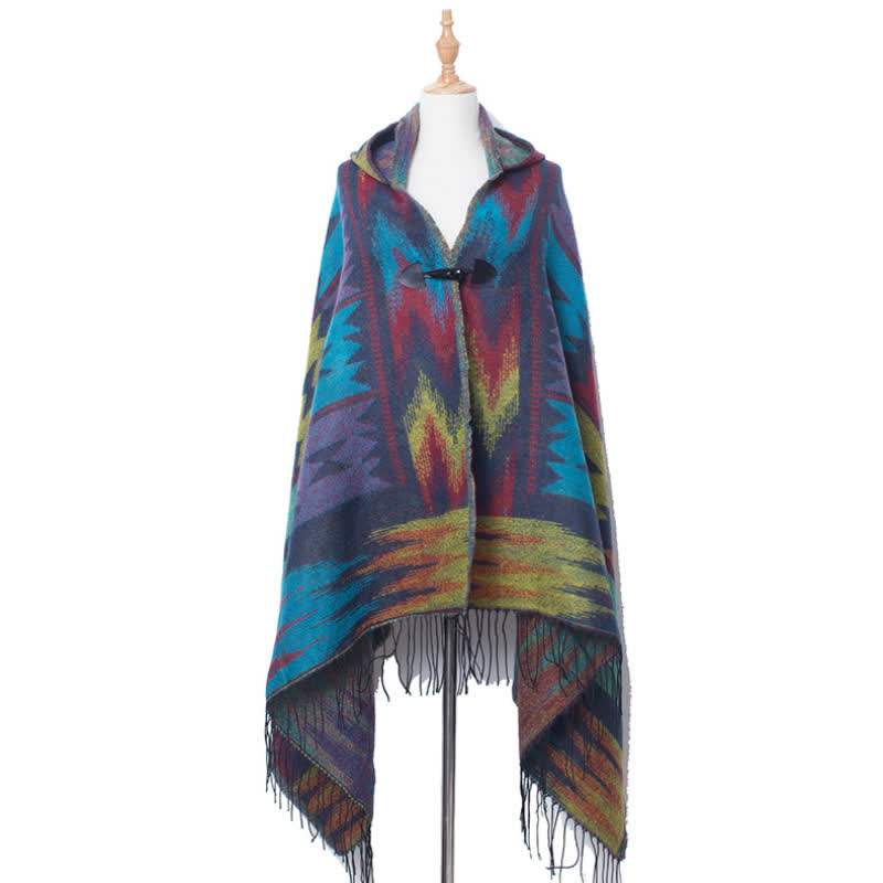 Olivenorma Classic Tartan Blanket Scarf Shawl - Peacock Blue - image 9