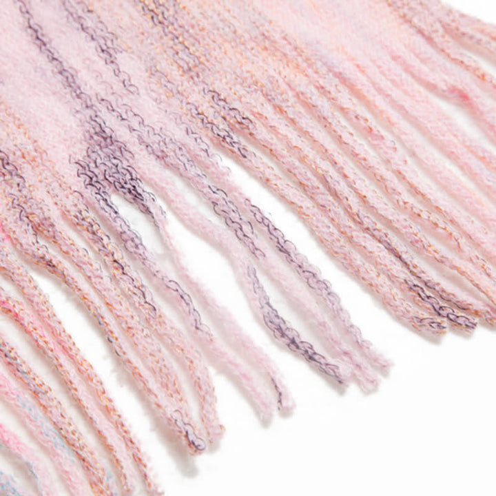 Olivenorma Ruffle Trimmed Poncho Tassels Cardigan Shawl - image 13