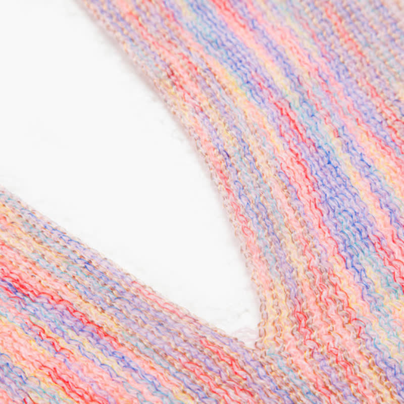 Olivenorma Ruffle Trimmed Poncho Tassels Cardigan Shawl - image 14