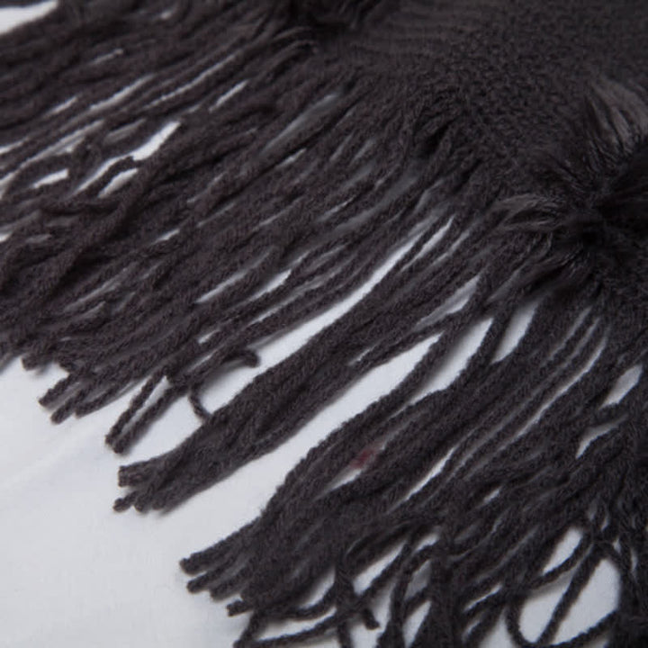 Olivenorma Solid Color Fringe Wrap Hat Cardigan Shawl - image 21