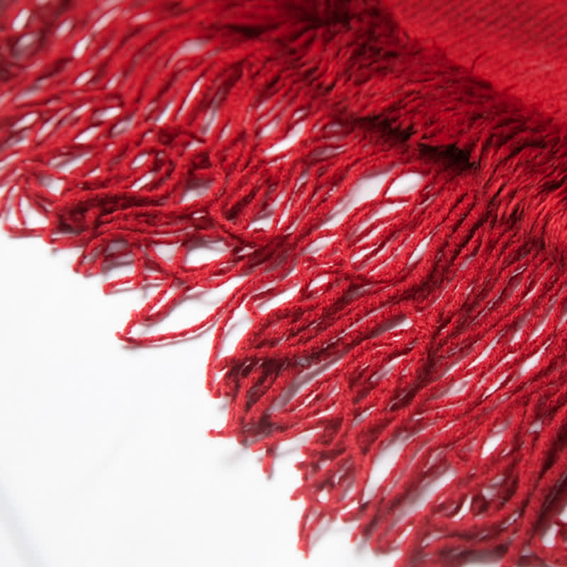 Olivenorma Solid Color Fringe Wrap Cardigan Shawl - image 16