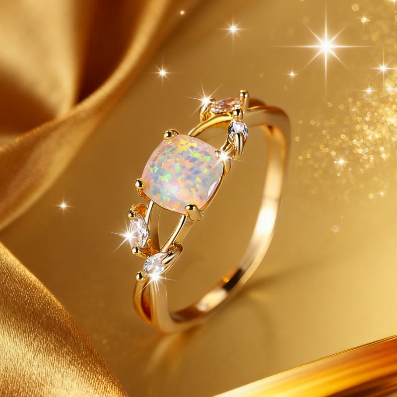 Olivenorma Helios Opal Gilded Vine Ring - image 3