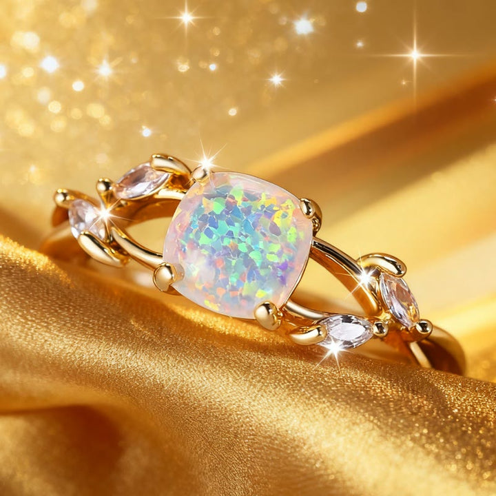 Olivenorma Helios Opal Gilded Vine Ring - image 4
