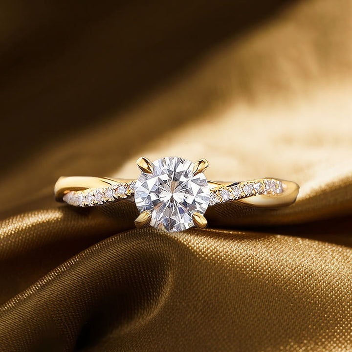 Olivenorma Eos' First Light Moissanite Ring - Gold-Color - US 11 - image 3