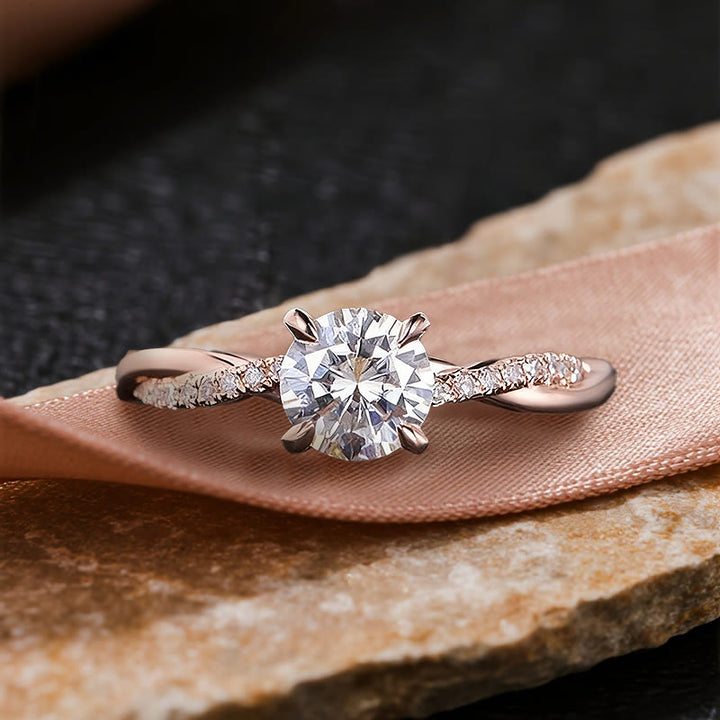 Olivenorma Eos' First Light Moissanite Ring - RoseGold-Color - US 11 - image 0
