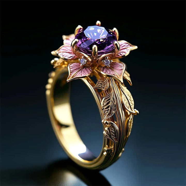FREE Today: "Amaranth Bloom" Violet Crystal Ring - image 7