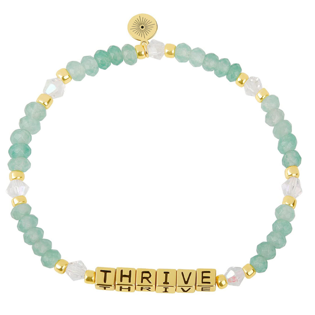 Olivenorma GIRL POWER Letter Words Meaningful Facted Beaded Gemstone Bracelet - THRIVE (Green Aventurine) - image 18
