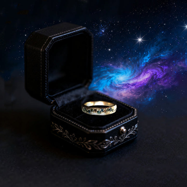 Olivenorma Stardust Serenade Zirconia Rainbow Ring - image 2