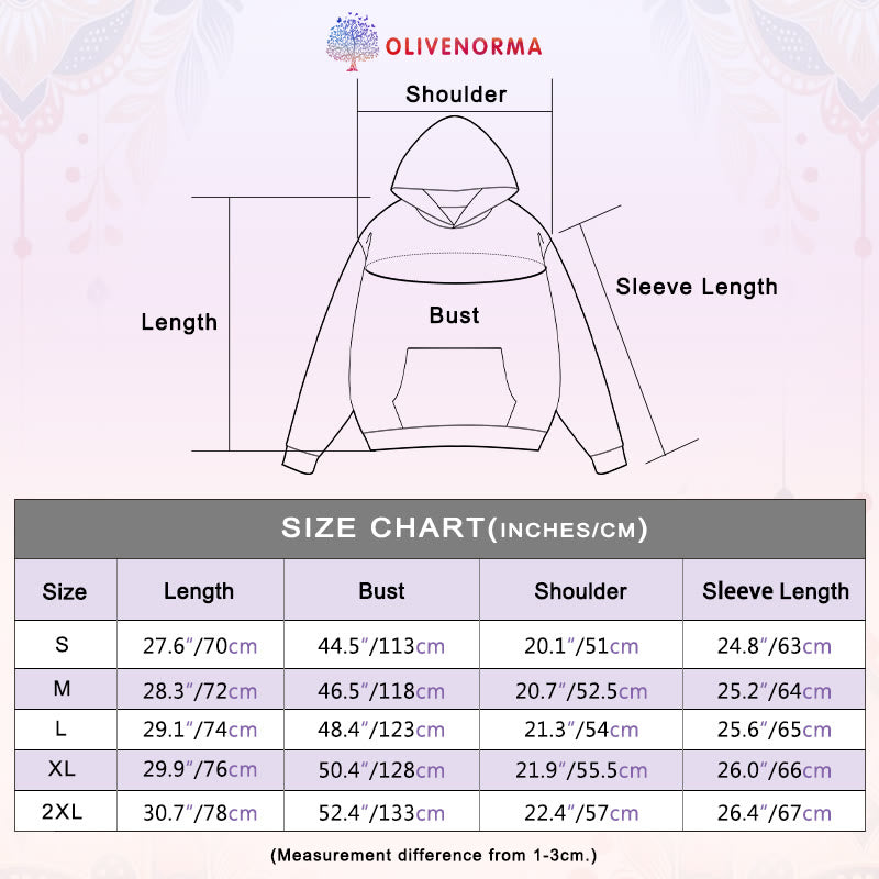 Olivenorma OM Symbol Flowers Inspirational Sweaters Fleece Top Casual Yoga Hoodies - image 4