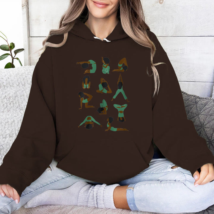 Olivenorma Yoga Poses Oversized Sweatshirts Outfits Fleece Sweaters Tops Hoodies - image 1