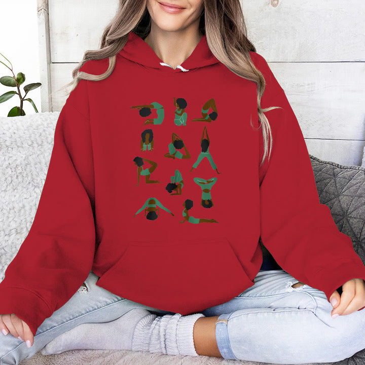 Olivenorma Yoga Poses Oversized Sweatshirts Outfits Fleece Sweaters Tops Hoodies - image 15