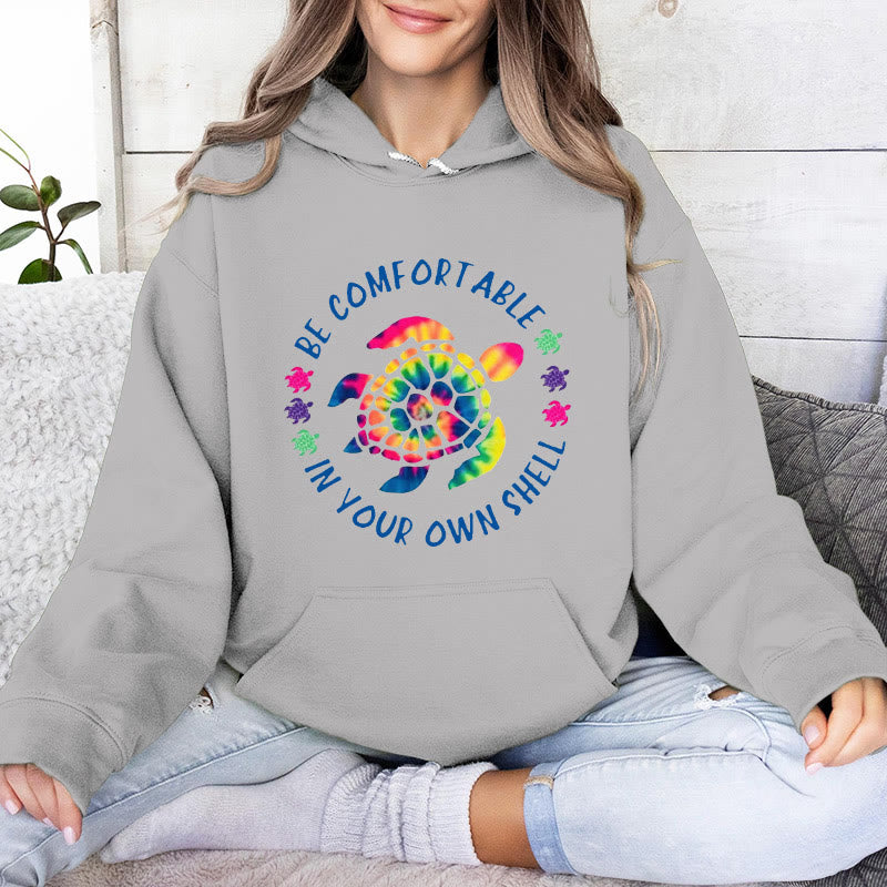 Olivenorma "BE COMFORTABLE IN YOUR OUR SHELL" Sea turtle Spiritual Hooded Sweaters Fleece Hoodies - image 9
