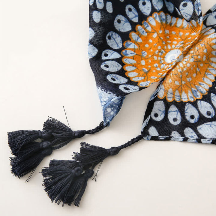 Olivenorma Indigo Boho Print Scarf - image 5