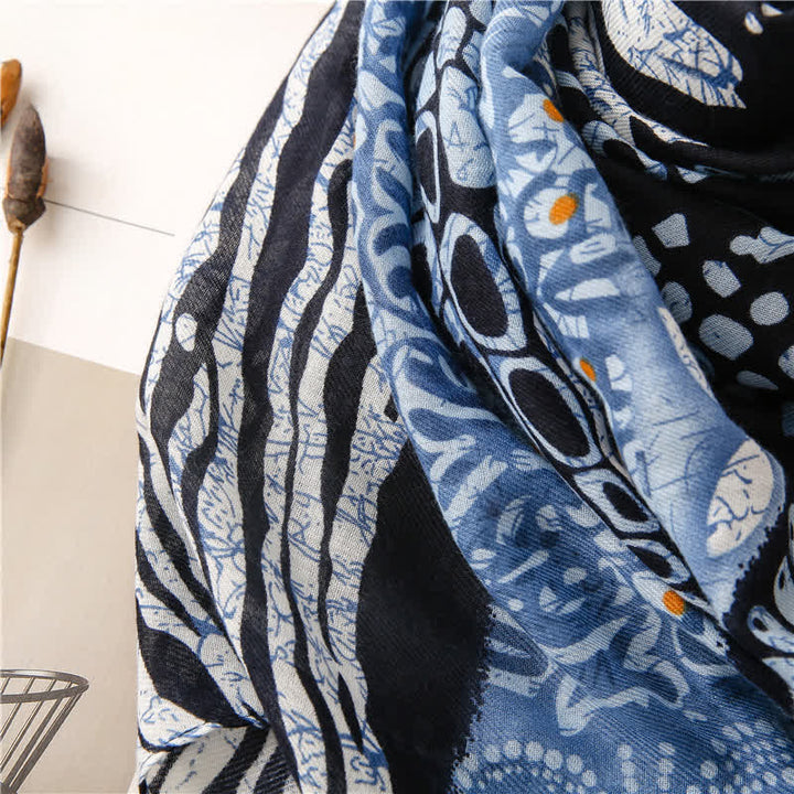Olivenorma Indigo Boho Print Scarf - image 7