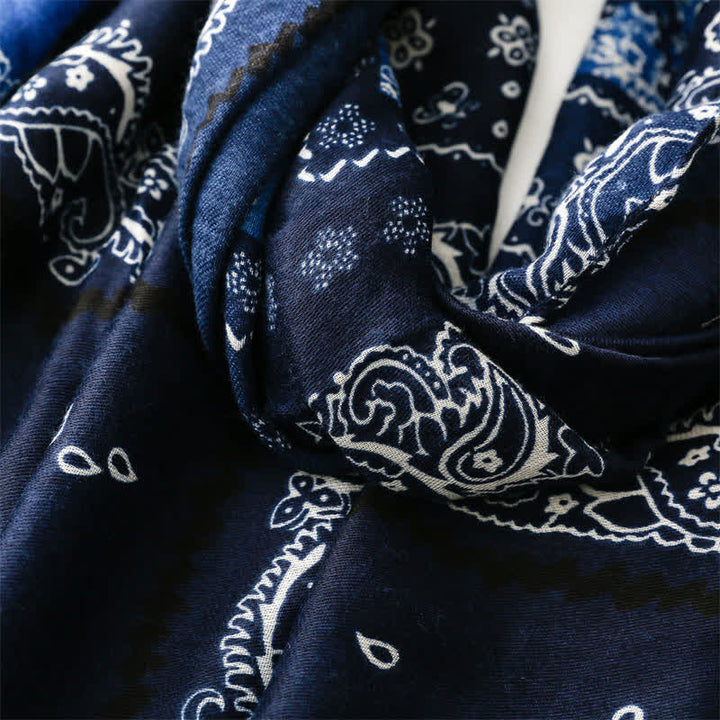 Olivenorma Ethnic Print Floral Tassel Scarf - image 15