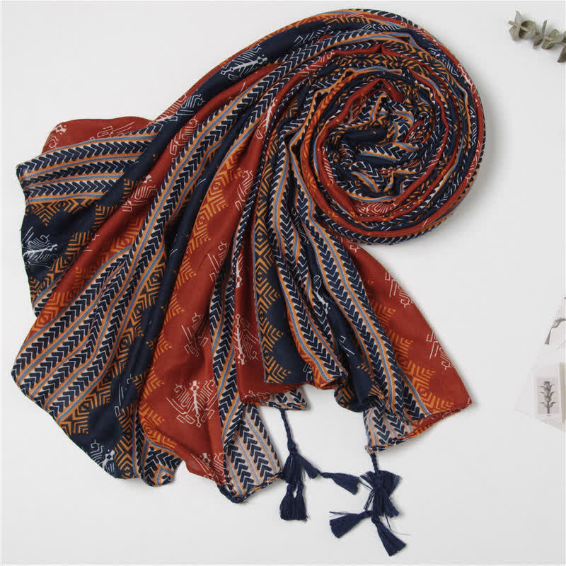 Olivenorma Rustic Tribal Stripe Scarf - Stripe - image 0