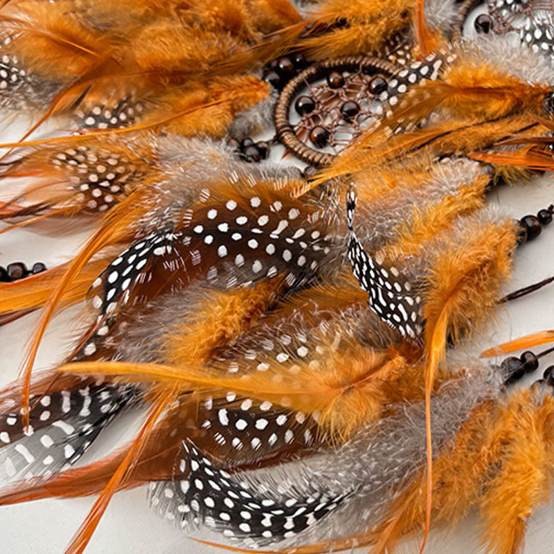 Olivenorma Tribal Symbol Boho Wall Hanging Decoration Circular Net Dream Catcher - image 5