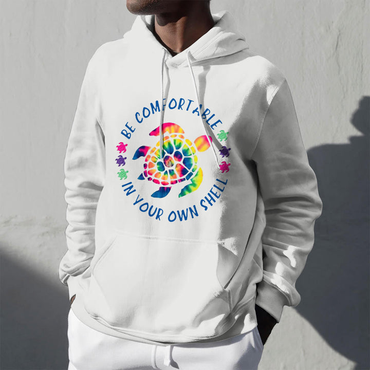 Olivenorma "BE COMFORTABLE IN YOUR OUR SHELL" Sea turtle Spiritual Hooded Sweaters Fleece Hoodies - image 2