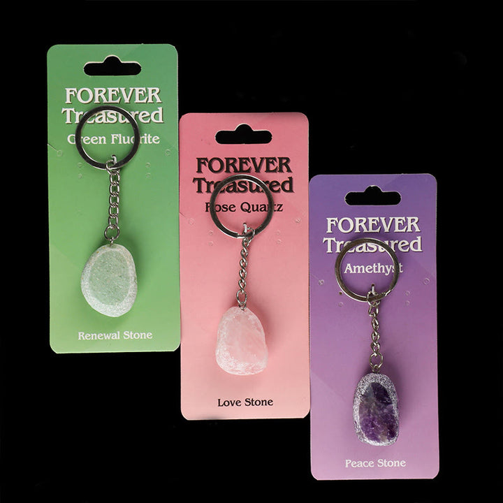 Olivenorma Natural Gemstone Keychains - Renewal & Love & Peace Themed - image 12