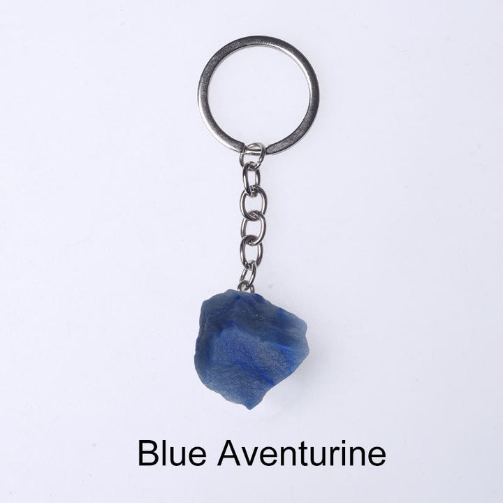 Olivenorma Unique Raw Crystal Raw Gemstone Keychain - Blue Aventurine - image 69