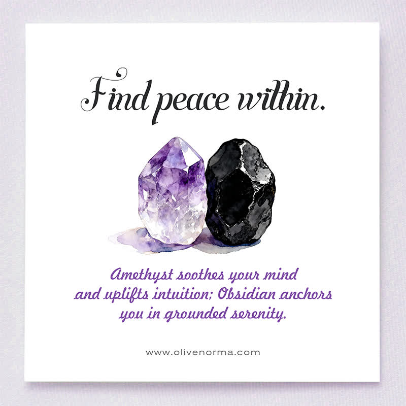 Olivenorma Soul Serenity – Amethyst & Obsidian Tree of Life Pyramid - image 1