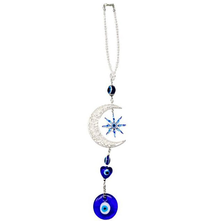 Olivenorma Celestial Themed Evil Eye Keychain with Moon, Sun & Heart - image 8
