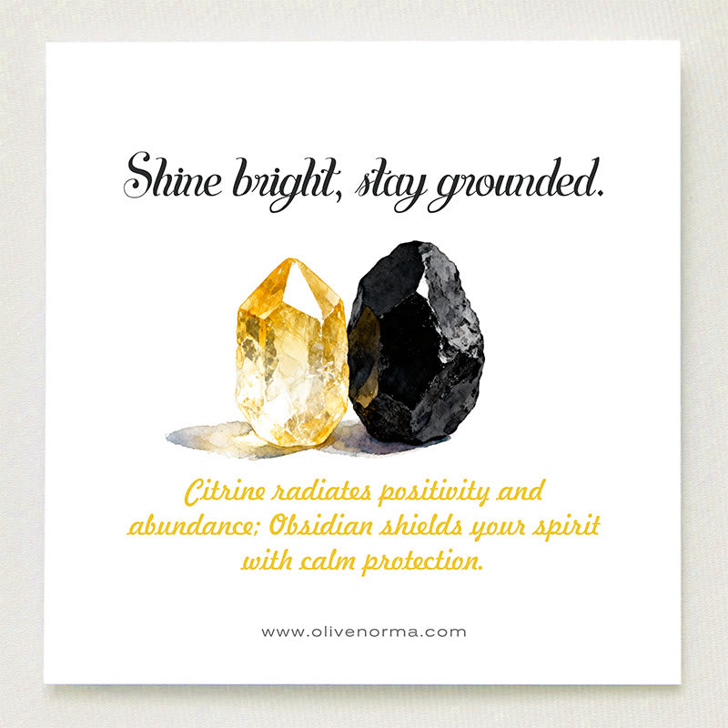 Olivenorma Golden Clarity-Citrine & Obsidian Tree of Life Pyramid - image 1