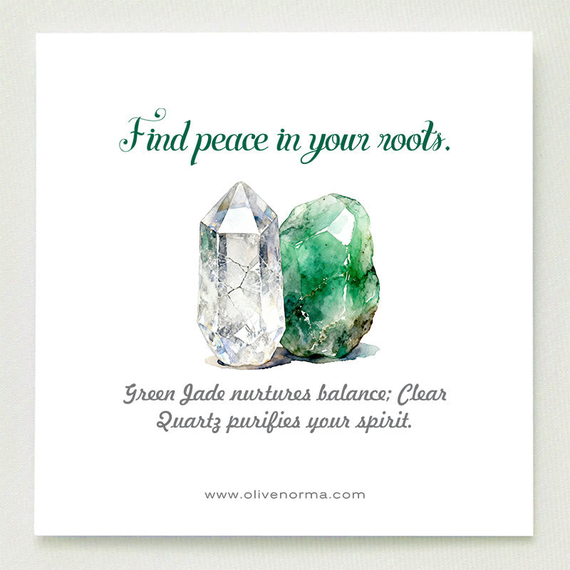 Olivenorma Heart of Nature Green Jade & Clear Quartz Orgone Pyramid - image 1