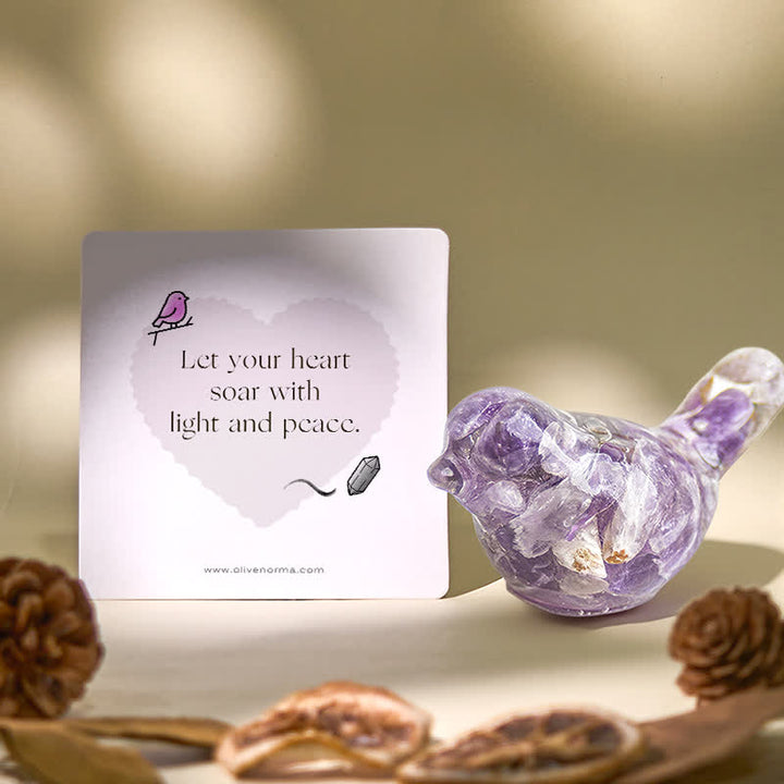 FREE Today: Natural Gemstone Bird Sculpture Decoration - image 0