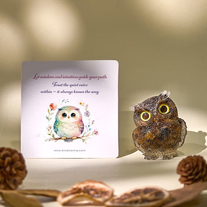 FREE Today: Wise Guardian Crystal Owl Figurine Gemstone Decoration - image 0