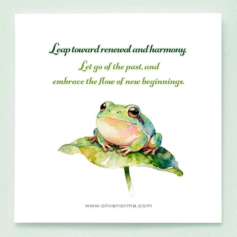 Olivenorma Serene Spirit Gemstone Frog Gemstone Decoration - image 1