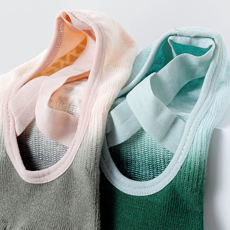 Olivenorma Gradient Five-Toe Non-Slip Yoga Socks for Women – Breathable Toe Separation Grip Pilates Barre Socks with Silicone Sole, Sweat-Wicking Fitness Socks - image 24